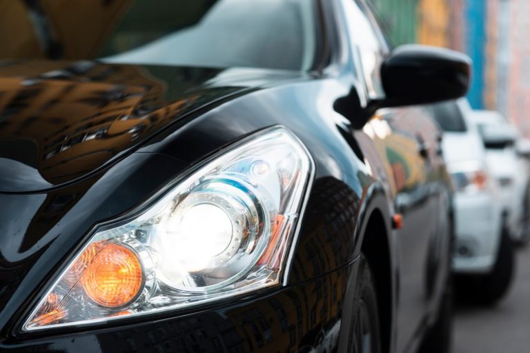 front-view-black-car-lights_23-2148258067
